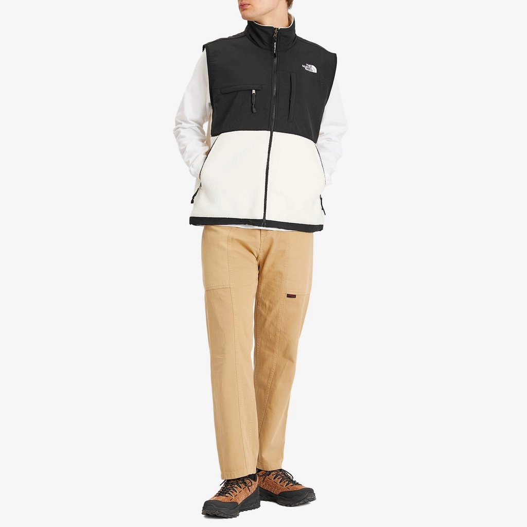 The North Face Men's Retro Denali Vest White Dune/Tnf Black